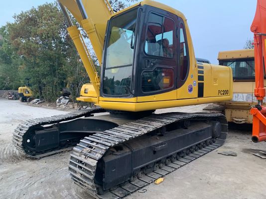 Yüksek Verimlilikli Kullanılan Komatsu PC200 6 Ekskavatörü Orijinal Japonya Güçlü