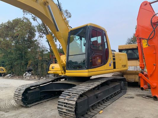 Yüksek Verimlilikli Kullanılan Komatsu PC200 6 Ekskavatörü Orijinal Japonya Güçlü