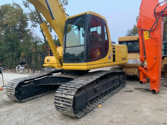 Yüksek Verimlilikli Kullanılan Komatsu PC200 6 Ekskavatörü Orijinal Japonya Güçlü