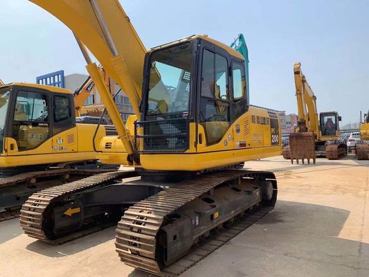Kolay Çalışma Kullanılmış Komatsu Kazı makinesi PC200-7 Orijinal Japonya 20 Tonluk Kazı makinesi