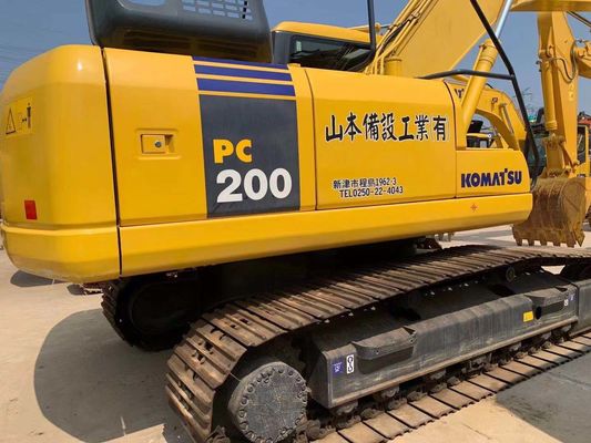 Kolay Çalışma Kullanılmış Komatsu Kazı makinesi PC200-7 Orijinal Japonya 20 Tonluk Kazı makinesi