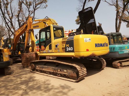 Originla Color Kullanılmış Komatsu Kazı makinesi PC240-8 Kullanılmış Crawler Kazı makinesi