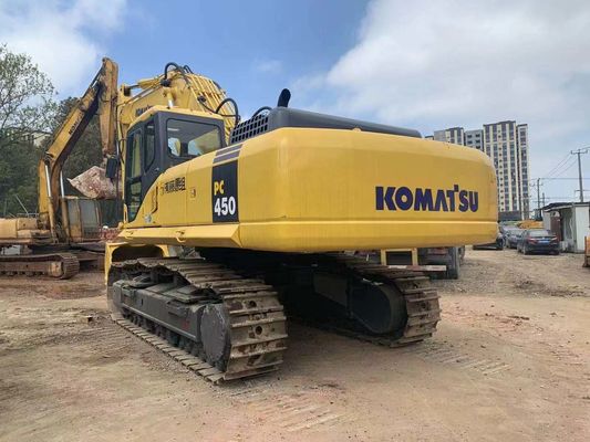 Güvenlik Operasyonu Kullanılmış Komatsu Mini Ekskavatörü PC450-7 Japon Aslı