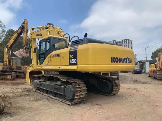 Güvenlik Operasyonu Kullanılmış Komatsu Mini Ekskavatörü PC450-7 Japon Aslı