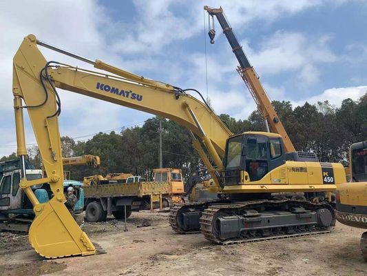 Güvenlik Operasyonu Kullanılmış Komatsu Mini Ekskavatörü PC450-7 Japon Aslı