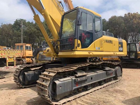Güvenlik Operasyonu Kullanılmış Komatsu Mini Ekskavatörü PC450-7 Japon Aslı