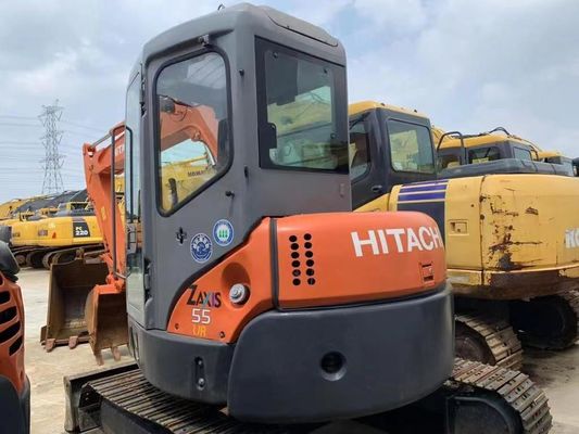 Orijinal Japonya Kullanılmış Hitachi ZX55UR Mini Kazı makinesi Mükemmel durumda