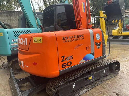 Orijinal Japonya Kullanılmış Hitachi ZX60 Mini Crawler Excavator With Hydraulic Thumb