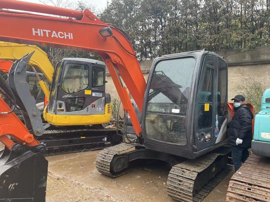Orijinal Japonya Kullanılmış Hitachi ZX60 Mini Crawler Excavator With Hydraulic Thumb