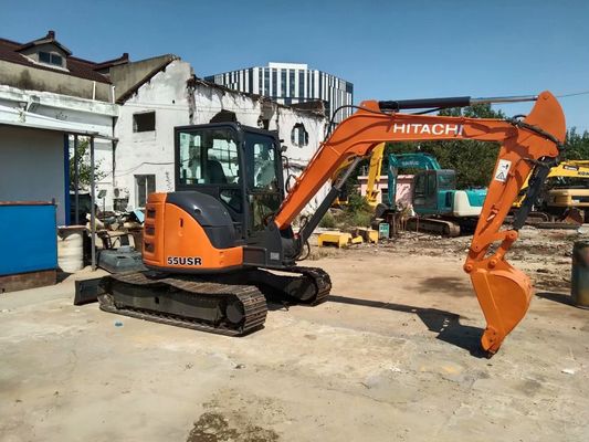Hitachi ZX55USR-5A Kullanılmış Mini Crawler Excavator İyi durumda Kullanılmış Mini Excavator