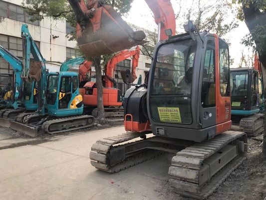 Japonya Kullanılmış Ekskavatör ZX75US-3 Enerji tasarruflu Hitachi Crawler Ekskavatörü