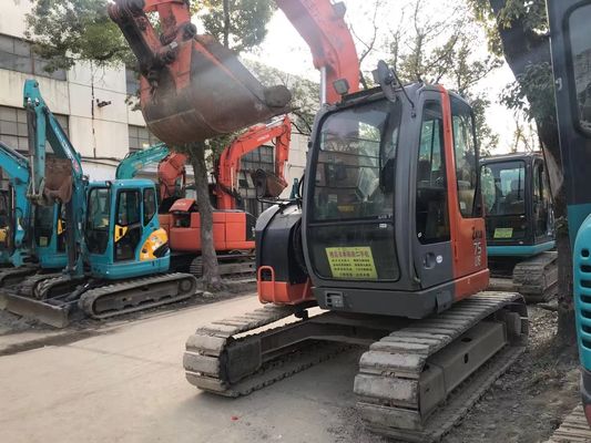 Japonya Kullanılmış Ekskavatör ZX75US-3 Enerji tasarruflu Hitachi Crawler Ekskavatörü