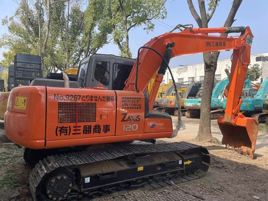 Orijinal Japonya Kullanılmış Hitachi ZX120 Crawler Excavator İyi durumda