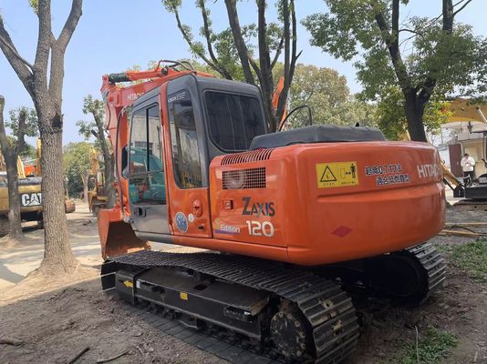 Orijinal Japonya Kullanılmış Hitachi ZX120 Crawler Excavator İyi durumda