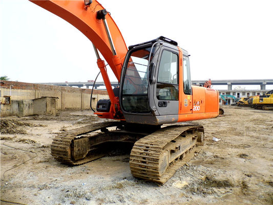 Orijinal Rengi Kullanılmış Hitachi ZX200-3G Crawler Kazı makinesi İyi durumda