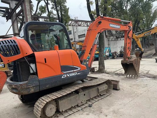 2018 Yıl Kullanılmış Doosan DX60-9C Mini Kazı makinesi Mükemmel durumda/Satış için Kullanılmış Doosan Mini Kazı makinesi