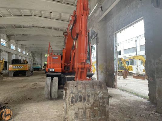 Akıllı Kontrol Kullanılmış Ekskavatör DH150W-7 Doosan Tekerlekli Ekskavatör 2012 Yılı