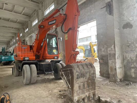 Akıllı Kontrol Kullanılmış Ekskavatör DH150W-7 Doosan Tekerlekli Ekskavatör 2012 Yılı