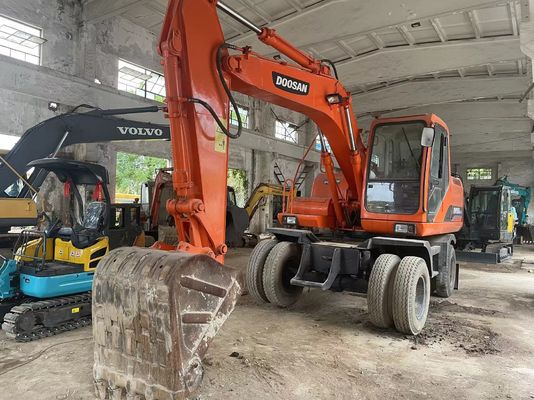 Akıllı Kontrol Kullanılmış Ekskavatör DH150W-7 Doosan Tekerlekli Ekskavatör 2012 Yılı