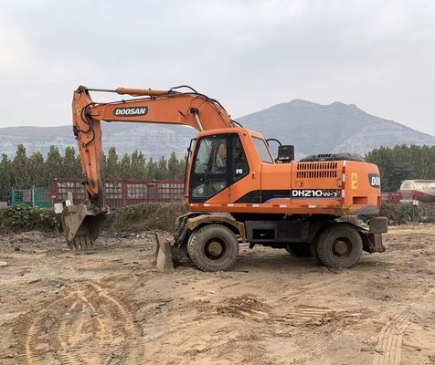 Orijinal Renk Kullanılmış Doosan DH210W-7 Tekerlekli Ekskavatör İyi Durumda/Satış için Kullanılmış Doosan Tekerlekli Ekskavatör