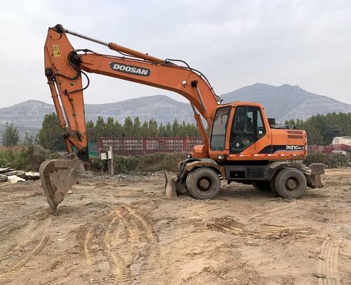 Orijinal Renk Kullanılmış Doosan DH210W-7 Tekerlekli Ekskavatör İyi Durumda/Satış için Kullanılmış Doosan Tekerlekli Ekskavatör