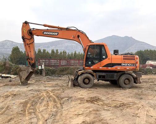 Orijinal Renk Kullanılmış Doosan DH210W-7 Tekerlekli Ekskavatör İyi Durumda/Satış için Kullanılmış Doosan Tekerlekli Ekskavatör