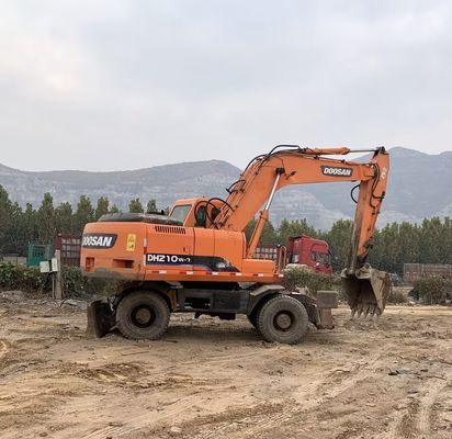 Orijinal Renk Kullanılmış Doosan DH210W-7 Tekerlekli Ekskavatör İyi Durumda/Satış için Kullanılmış Doosan Tekerlekli Ekskavatör