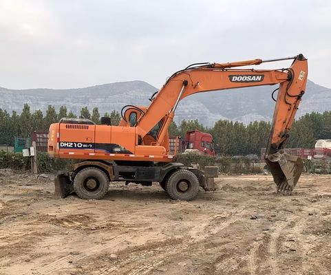 Orijinal Renk Kullanılmış Doosan DH210W-7 Tekerlekli Ekskavatör İyi Durumda/Satış için Kullanılmış Doosan Tekerlekli Ekskavatör