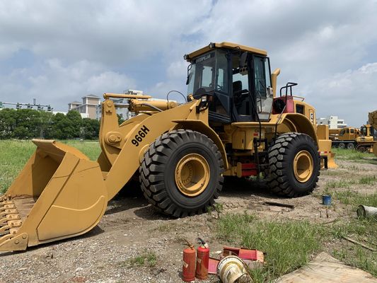 Düşük gürültü 966H Kullanılmış CAT Tekerlekli Yükleyici Yüksek verimlilikli CAT Motoru ile