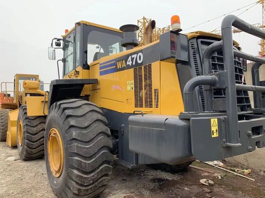 Renk değiştirme Kullanılmış Tekerlekli yükleyici Komatsu WA470-6 İkinci El yükleyici