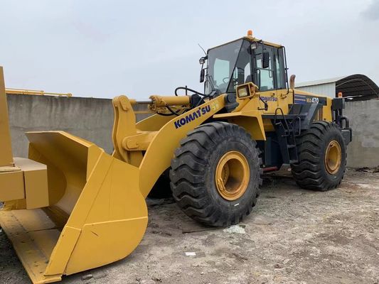 Renk değiştirme Kullanılmış Tekerlekli yükleyici Komatsu WA470-6 İkinci El yükleyici