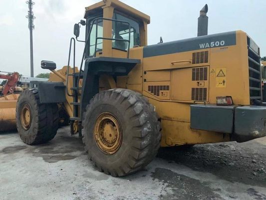 Ağır Güçlü Kullanılmış Komatsu Tekerlekli Yükleyici WA500-3 Uzun Sürekli Enerji Tasarrufu