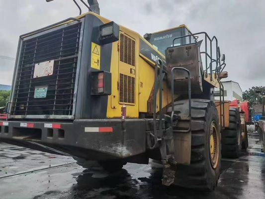 Komatsu WA600-6 Kullanılmış Küçük Tekerlekli Yükleyici WA500-6 Madencilik için Güvenlik İşlemi
