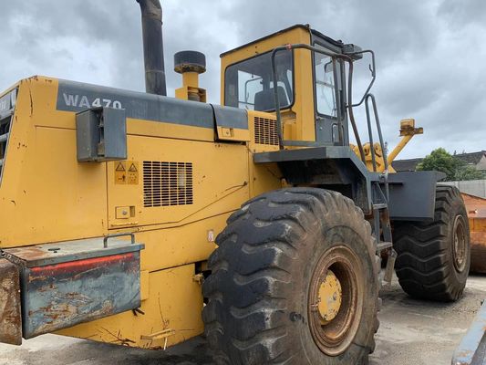 Orijinal Rengi Kullanılmış Komatsu WA470-3 Tekerlekli yükleyici Mükemmel durumda