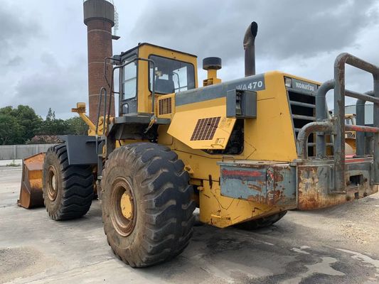 Orijinal Rengi Kullanılmış Komatsu WA470-3 Tekerlekli yükleyici Mükemmel durumda