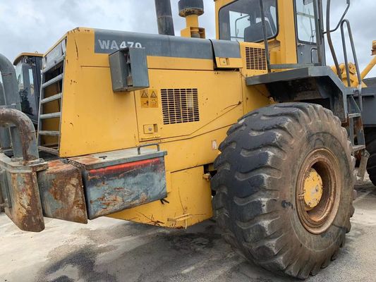 Orijinal Rengi Kullanılmış Komatsu WA470-3 Tekerlekli yükleyici Mükemmel durumda