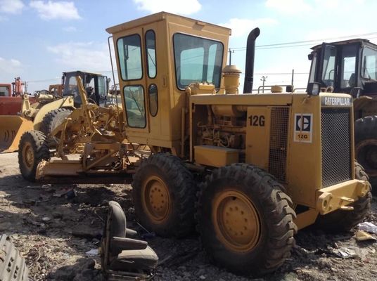 Ağır Güçlü 12G Kullanılmış Caterpillar Motor Grader Gürültü azaltma İşlem kolaylığı