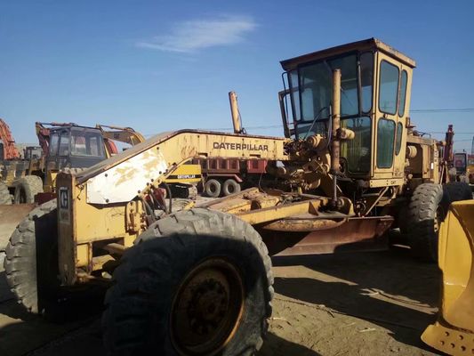 Ağır Güçlü 12G Kullanılmış Caterpillar Motor Grader Gürültü azaltma İşlem kolaylığı