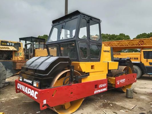 Dynapac CC421 Kullanılmış Yol Roleri Çift Davullu Yol Roleri Yüksek Verimlilik İsveç