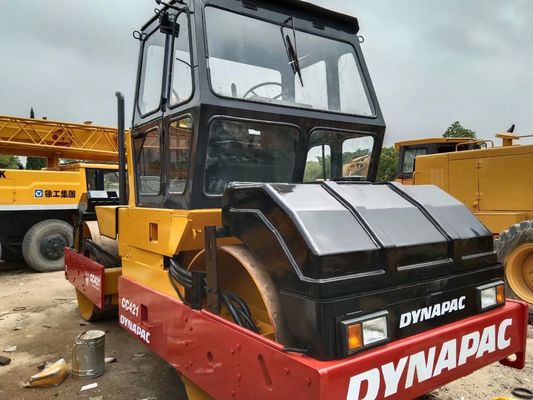 Dynapac CC421 Kullanılmış Yol Roleri Çift Davullu Yol Roleri Yüksek Verimlilik İsveç