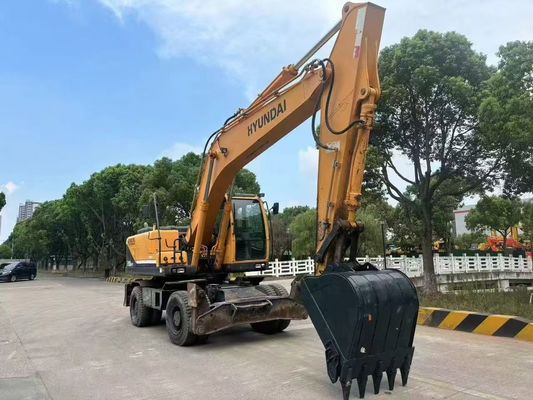 Kullanılmış Hyundai R210W-9 Tekerlekli Ekskavatör Harika durumda/Satış için Kullanılmış Tekerlekli Ekskavatör