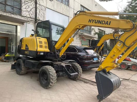 Kullanılmış R60W-7 Mini Hyundai Tekerlekli Ekskavatör