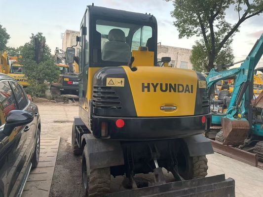 Kullanılmış R60W-7 Mini Hyundai Tekerlekli Ekskavatör