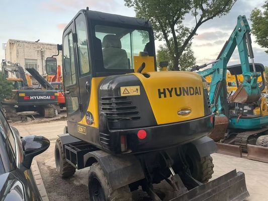Kullanılmış R60W-7 Mini Hyundai Tekerlekli Ekskavatör