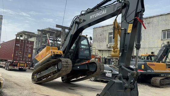 2021 Yılı Kullanılmış Hyundai R220LC-9S Ekskavatörü Mükemmel Durumda/Satış İçin Kullanılmış Hyundai Crawler Ekskavatörü
