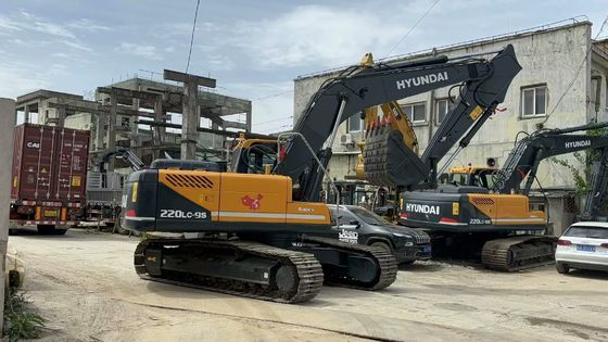 2021 Yılı Kullanılmış Hyundai R220LC-9S Ekskavatörü Mükemmel Durumda/Satış İçin Kullanılmış Hyundai Crawler Ekskavatörü