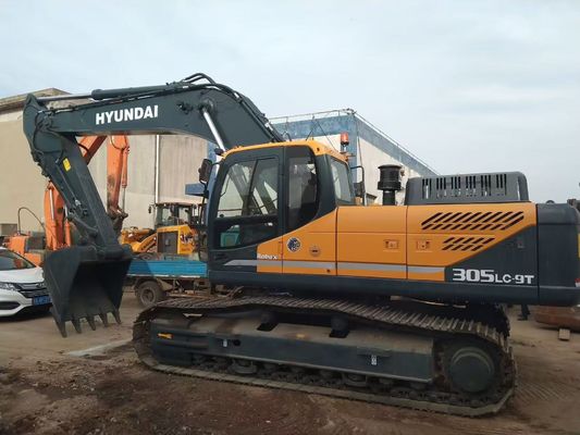 R305LC-9T Kullanılmış Ekskavator Kullanılmış Hyundai Excavator İnşaat Alanı için