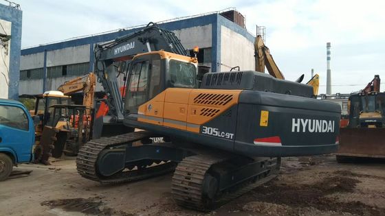 R305LC-9T Kullanılmış Ekskavator Kullanılmış Hyundai Excavator İnşaat Alanı için
