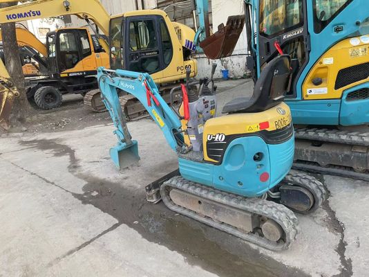 Kubota U10-3 Mini Kullanılmış Ekskavatör İçeride Çalışan İkinci El Ekskavatör Makinesi
