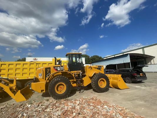 CAT 950H Kullanılmış Tekerlekli Yükleyici Yapı Alanı Afrika'da Kullanılan Ön Yükleyici